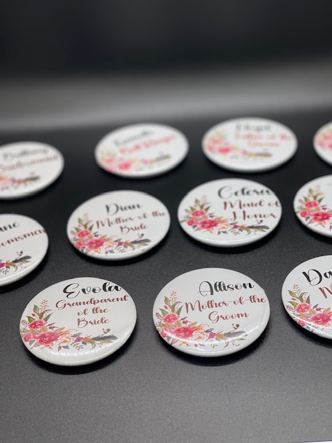 Pin Button Oversized Text Custom Graphic Pin Buttons – 2.25 Inch - Yeah it's Custom