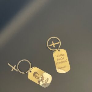 Faith & Memories – Custom Engraved Keychain