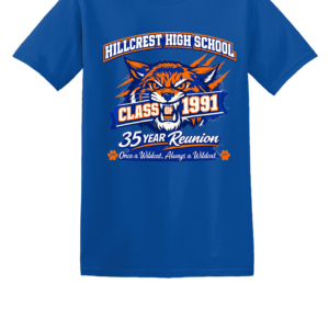 Hillcrest High School Class of 1991 – 35 Year Reunion T-Shirt